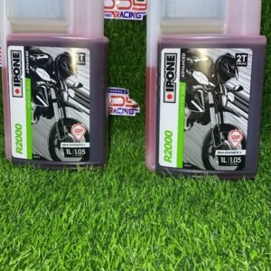 Aceite Ipone 2T R2000 RS para motores de dos tiempos, lubricante semi-sintético con aroma a chicle rojo y alto rendimiento