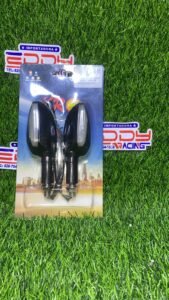 Farol direccional LED rojo para motocicleta, luz de giro o freno universal con carcasa compacta y diseño moderno resistente al agua