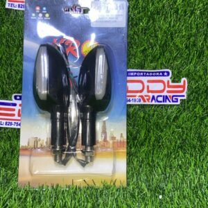 Farol direccional LED rojo para motocicleta, luz de giro o freno universal con carcasa compacta y diseño moderno resistente al agua