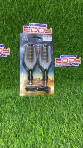 Farol direccional LED blanco para motocicleta, luz de giro universal con carcasa compacta y diseño moderno