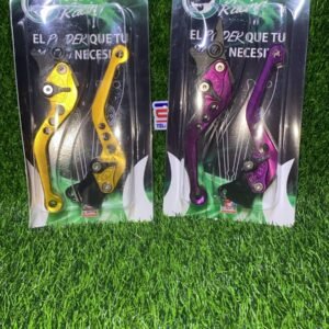 Manecilla CG Racing de freno y clutch, diseño deportivo de aluminio reforzado, repuesto de alta calidad para motocicletas tipo CG.