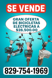 Descubre la Moto Eléctrica Jincheng por solo RD$28,500. Ideal para estudiantes que buscan movilidad económica, ecológica y moderna. ¡Ahorra combustible y disfruta de tu independencia con estilo!