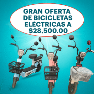 Descubre la Moto Eléctrica Jincheng por solo RD$28,500. Ideal para estudiantes que buscan movilidad económica, ecológica y moderna. ¡Ahorra combustible y disfruta de tu independencia con estilo!