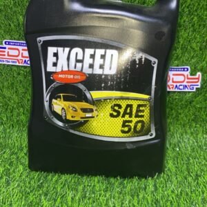 Aceite Exceed SAE 50 4T en presentación de galón, lubricante para motores de motocicletas 4 tiempos, alta protección y rendimiento.
