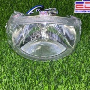 Farol delantero para motocicleta Suzuki Lets 4, luz frontal original con carcasa transparente y base plástica resistente
