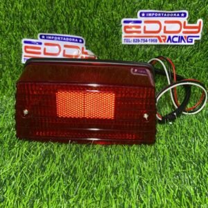 Farol stop trasero rojo completo para motocicleta Suzuki AX100, luz trasera original con carcasa resistente y excelente iluminación.
