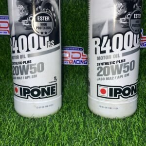 Aceite Ipone 20W-50 4T R4000 RS para motocicletas de 4 tiempos, lubricante semi-sintético de alto rendimiento con aroma a fresa